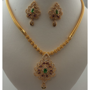 gold ruby emerald necklace sets