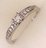 10Karat White Gold with 0.33Carat Diamonds Solitaire Shoulder Ring