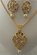 22Karat Gold  with Cubic Zirconia Round Meenakari and Pearl Hanging Fancy Pendant Set 
