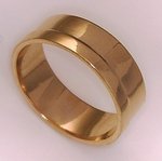 9Kt Gents Plain Band-rings-Lotus Gold