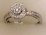 10Karat White Gold with 0.25Carat Diamonds Round Cluster Shoulder Ring