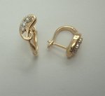 9Karat Yellow Gold with 0.24Carat Diamonds Fancy Hoops-diamonds-Lotus Gold