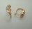 9Karat Yellow Gold with 0.24Carat Diamonds Fancy Hoops