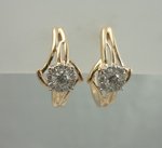 9Karat Yellow Gold with 0.39Carat Diamond Round Hoops-earrings-Lotus Gold