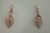 9Karat Rose Gold with 0.24Carat Diamonds Kite Shaped Earrings