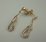 9Karat Yellow Gold with 0.17Carat Diamond Hanging Earring