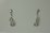 9Karat White Gold with 0.17Carat Diamonds Hanging Earrings 