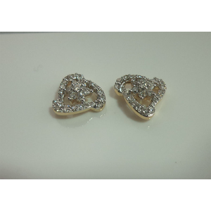 9Karat Yellow Gold with 0.37Carat Diamond Star Design Studs