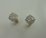 9Karat Yellow Gold with 0.57Carat Diamond Round Cluster Studs