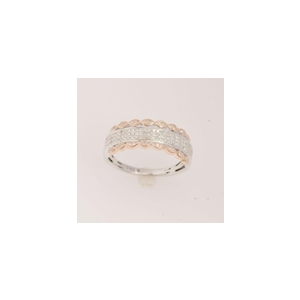 10K White and Rose Gold 0.50ct  Diamond Ring 