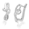 10K White Gold 0.10ct Diamond Earrings-diamonds-Lotus Gold
