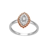 10K White and Rose Gold 0.15ct Diamond Ring -diamonds-Lotus Gold