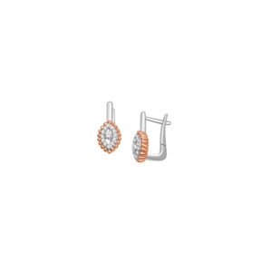 10K White and Rose Gold 0.20ct GH-SI-2  Earrings