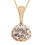 14Kt Yellow Gold 0.44ct Diamond Pendant