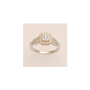 10Kt White and Rose Gold 0.40ct Diamond Ring