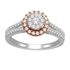 10Kt White and Rose Gold 0.60CT Diamond Ring-diamonds-Lotus Gold