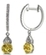 18Kt Yellow and White 0.74ct Diamonds Drop Earrings
