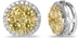 18Kt Yellow and White 1.01ct Diamonds Round Stud Earrings-diamonds-Lotus Gold