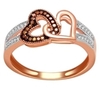 10kt rose goldd cognac diamond ring-diamonds-Lotus Gold