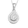 10KT YELLOW GOLD 0.25CT DIAMOND TEARDROP PENDANT-diamonds-Lotus Gold