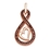 10KT ROSE GOLD 0.15CT COGNAC DIAMOND TWIST PENDANT