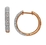 10Kt Rose Gold 0.13ct Diamond Hoop Earrings 