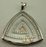 18 Karat White Gold 3 Tier Triangle Pendant with 0.88 Carat diamonds 