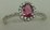 10 Karat White Gold Daimond Ring With Tourmaline Stone